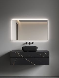 Зеркало с подсветкой Armadi Art 543-120-B 120 см чёрный