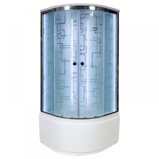 Душевая кабина Deto ЕМ4510 N LED с гм. 100х100х208 см