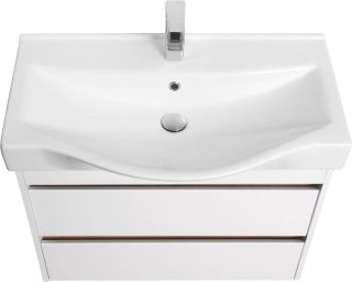 Тумба под раковину Акватон Нортон 80см белый 1A248901NT010