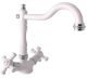 Смеситель для кухни Rav Slezak Morava Retro MK320.5/8BC белый хром