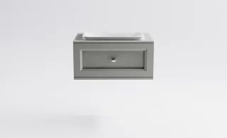 Тумба с раковиной Astra-Form Классик 4631177715501 80 см серый матовый