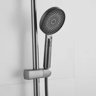 Душевая стойка Shevanik S8336T оружейная сталь