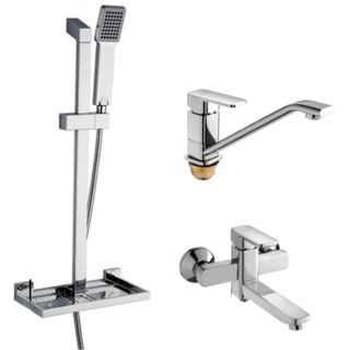 Комплект смесителей 3 в 1 Gappo G2898 хром