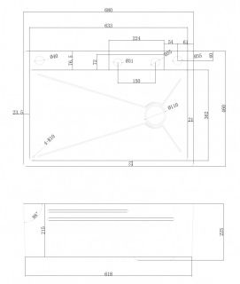 Кухонная мойка ABBER Wasser Kreis AF2194 хром