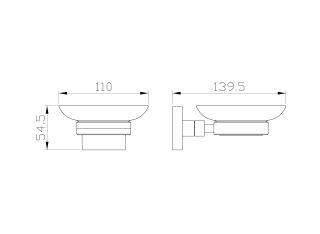 Мыльница с держателем Wonzon & Woghand Polo WW-8922-BN брашированный никель