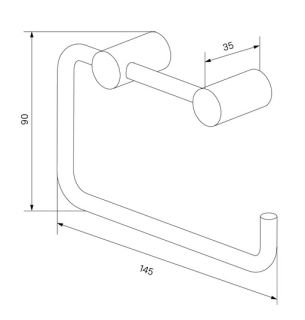 Держатель туалетной бумаги без крышки IDDIS Petite PETG000i43 матовое золото