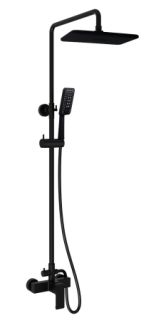 Душевая система AltroBagno Intento 030104 Cr черный матовый