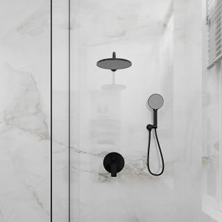 Встраиваемая душевая система LICATA, Чёрный матовый