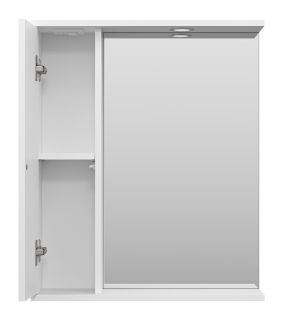 Зеркальный шкаф с подсветкой Misty Лира 60см левый белый
