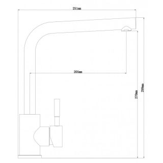 Смеситель для кухни Dr. Gans Лира серый
