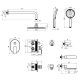 Душевой комплект Lemark Verba LM11422C хром