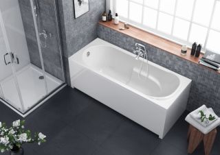 Акриловая ванна Berges Lumbo с каркасом 150x75см белый 050004