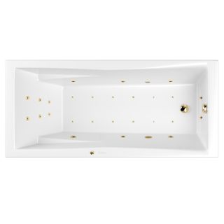Гидромассажная ванна WHITECROSS Palace 0104.180080.100.ULTRA.GL 180x80 см Ultra золото