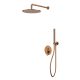 Душевой комплект WHITECROSS YSET04CPB брашированная медь