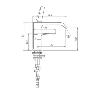 Смеситель на борт ванны Raglo R02.31.09 графит