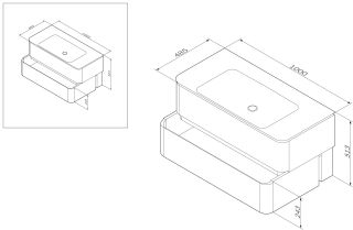 Am.pm Sensation M30FHX1002WG тумба под раковину 100 см белый
