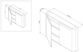 Зеркало-шкаф Am.Pm Sensation M30MCX1001WG 100 см белый
