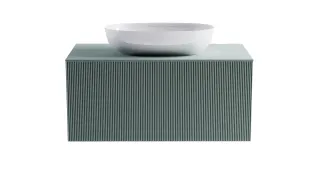Тумба с раковиной Astra-Form М-40 4631177714894 100 см зелёный матовый