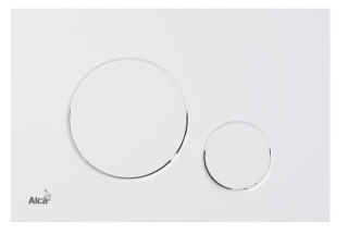 Кнопка управления AlcaPlast белая матовая M676