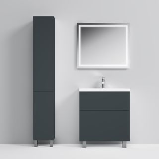 Am.pm Gem M90FSX07522GM32  тумба под раковину 75 см графит матовый