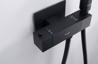 Гигиенический душ с термостатом Raglo R24.56.06 чёрный
