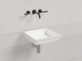 Встраиваемая раковина Salini Marea 07 S-Stone 1802207M 42см белый матовый