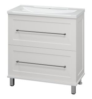 Напольная тумба под раковину Misty Марта 80см белый