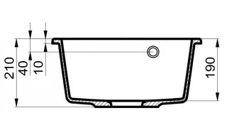 Мойка для кухни Milacio Leon 55 Cuarzo MC.77081 чёрный матовый