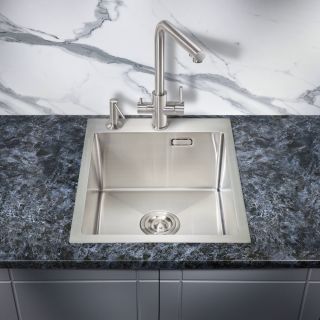 Мойка для кухни Milacio Denia 41 Steel MC.77460 нержавеющая сталь