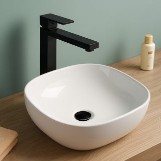 Донный клапан для раковины без перелива Knotlor BM9010BL, черный