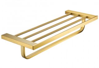 Полка для полотенец Milacio Ultra MCU.955.GD брашированное золото