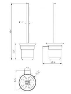 Ёршик Milacio Ultra MCU.964.SS нержавеющая сталь