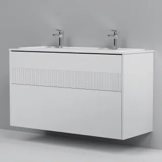 Тумба под раковину Am.Pm Func M8FFUX1202WM подвесная белая матовая 120  см