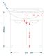 Напольная тумба под раковину Misty Лаванда 50см белый