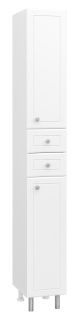 Напольный шкаф - пенал Misty Мисти 26см правый белый