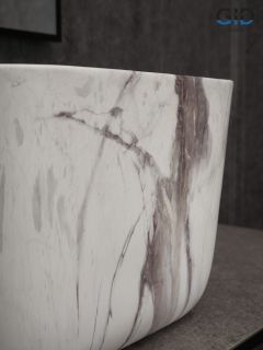 Раковина Gid Mnc9301 54480 накладная под камень матовый 36x36x25.5