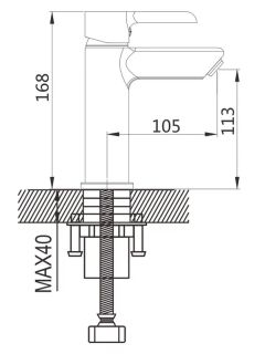 Смеситель для раковины с гигиеническим душем Shevanik S6071H чёрный