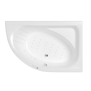 Гидромассажная ванна WHITECROSS Aquarella 0109.170110.100.NANO.CR правая 170x110 см Nano хром