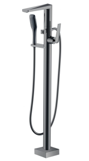 Напольный смеситель для ванны Boheme Venturo 379-SGM антрацит глянец