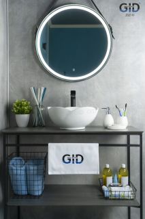 Раковина Gid N9078 51162 накладная белая 38.5x38.5x17