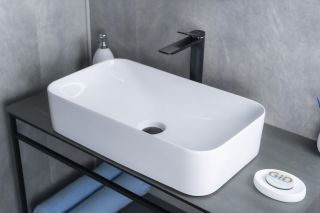 Раковина Gid N9596 51199 накладная белая 61x35x13