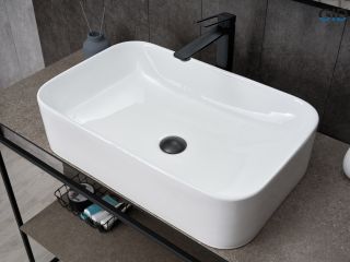 Раковина Gid N9599 51231 накладная белая 61x38x15