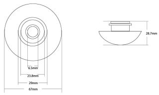 Накладка на слив для раковины ABBER AC0014MY жёлтый матовый