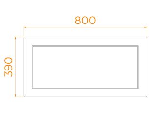 Экран для душевого поддона RGW NB/CL-S 16230912-80b 80см белый