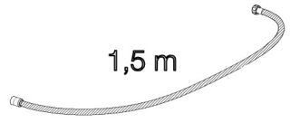 Шланг для душа ESKO VKSR150 хром