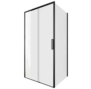 Душевой уголок Aquanet Pleasure Evo AE65-100x90-BT 324131 100x90 см профиль чёрный матовый стекло прозрачное