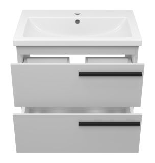 Подвесная тумба под раковину Misty Ненси 70см серый