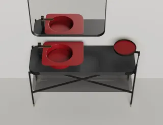 Консоль Salini Ninfea 27N114 140см с зеркалом