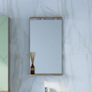 Зеркало с подсветкой Бриклаер Кристалл 4627125417030 40 см дуб гранж песочный