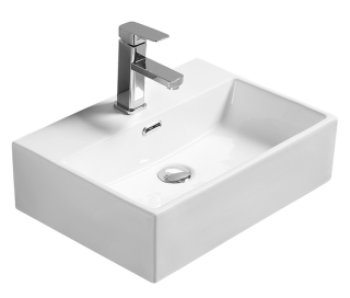 Раковина накладная SantiLine SL-1006 51см белый